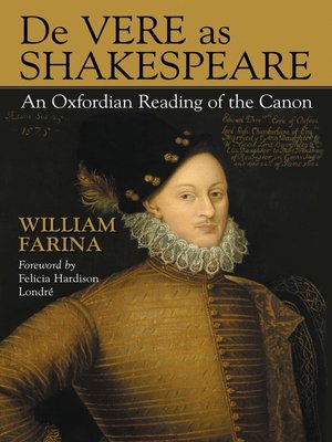 cover image of De Vere as Shakespeare